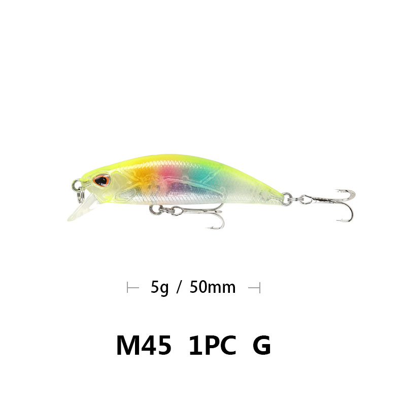 Small Sinking Minnow Lures  Hard Baits Bass Trout Fresh Water Fishing Lure