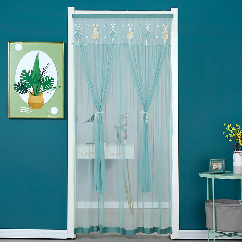 토끼 녹색 원사 더블 레이어 벨크로