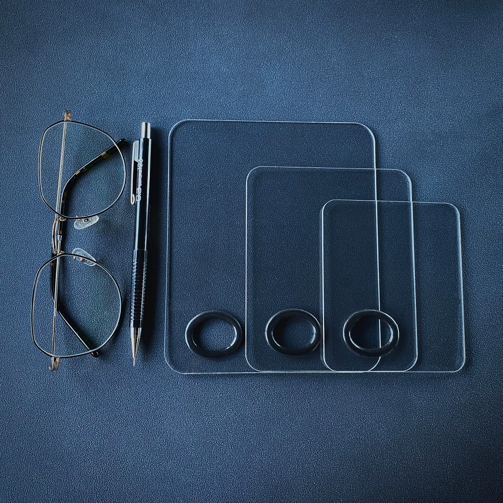 Палитра для макияжа Основа для макияжа Жидкое кольцо для ногтей Пластина для смешивания акриловая профессиональная палитра с палочкой