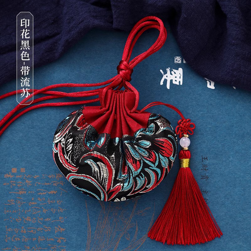 Printed red and black (with tassels) K-13 ☆