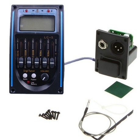 吉他拾音器EQ , Guitar equalizer 电箱拾音器 均衡器调音器 LC-5