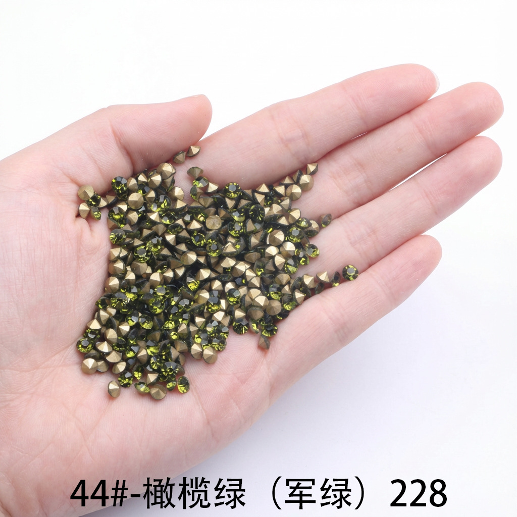 43 # - 48 # venta transfronteriza de uñas de color pila de taladro de vidrio comercio internacional AA taladro accesorios de joyería DIY