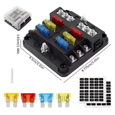 Fuse Box with Negative Terminal, Power supply, ignition system accessories