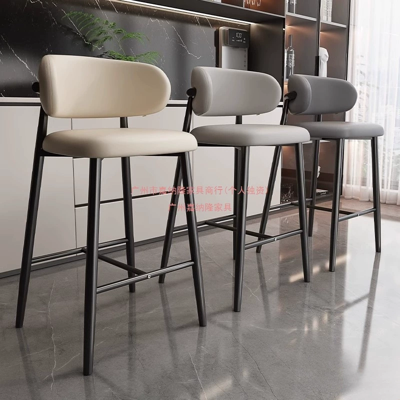 Домашний простой обеденный стул на высоких ножках, ресторан, бар, спинка, барный стул, производитель, поставляет стул для кафе, магазина чая с молоком