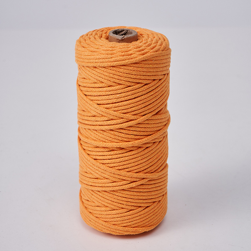 Cuerda de algodón con núcleo de 3mm, ropa de bricolaje, decoración de textiles para el hogar, cordón de algodón, cuerda tejida, tapicería de color, cuerda de algodón con corazón