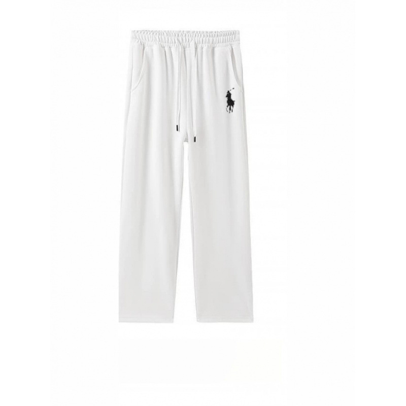 High-end new model RL embroidered straight-leg pants, spring fashion, sporty, loose, casual, unisex, thickened Paul straight-leg pants