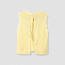 B 58972 Y2K Yellow Sleeves Knit Vest �Sɫᘿ��R�� ��