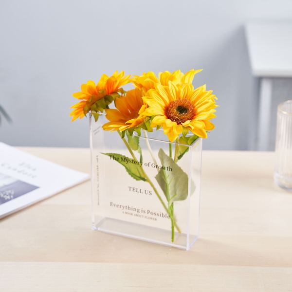 Shein Amazon Cross -border Explosion Transparent Book Vase Book of…