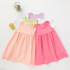 2024 Summer New Arrival Kids' & Toddlers' European & American-Style Dress | Girls' Knitted Princess Dress | Children's Cute Summer Skirt