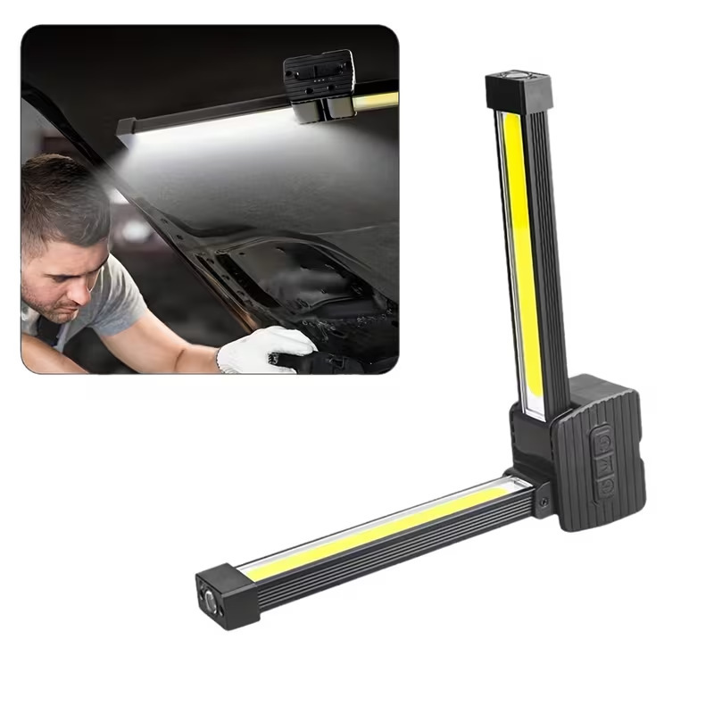 Cross-Border Multifunctional Rechargeable Cob Work Light Led Inspection Light Foldable Car Magnetic Flashlight Repair Tent Light