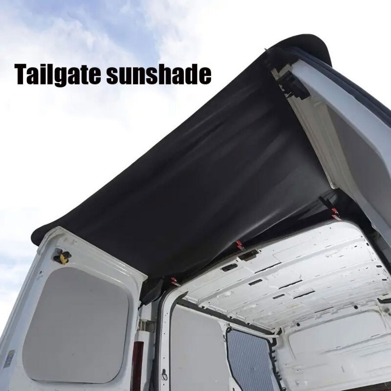 Thickened Oxford Cloth Waterproof Universal Rv Tailgate Sunshade Snap-On Simple Style Rainproof Sunshade Thickened Oxford Cloth Waterproof Universal Rv Tailgate Sunshade Snap-On Simple Style Rainproof Sunshade