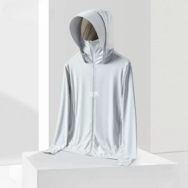 Новый UV костюм для рыбалки для женщин из ледяного шелка, тонкая летняя защитная одежда для мужчин, защита от солнца 2024, Woodpecker