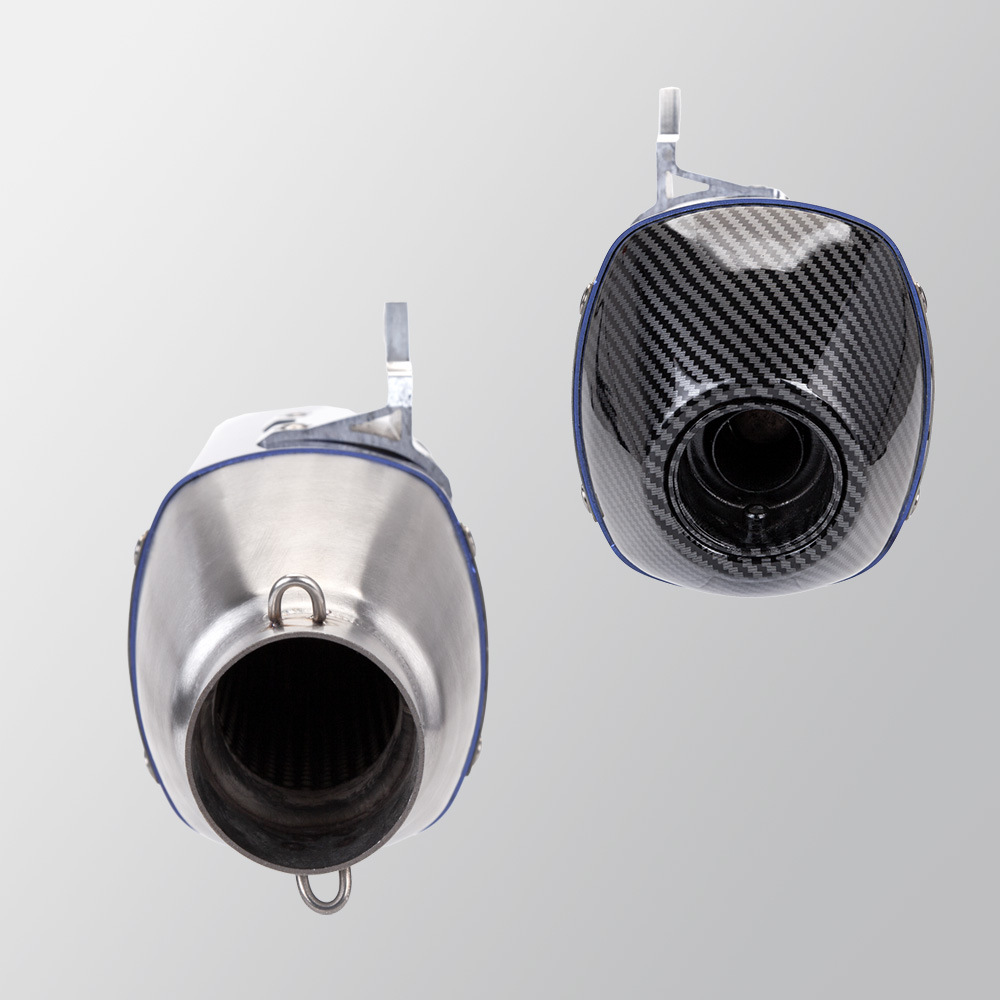 Motor locomotive exhaust pipe modification S118 tail muffler stainless steel 51mm diameter universal non-destructive installation