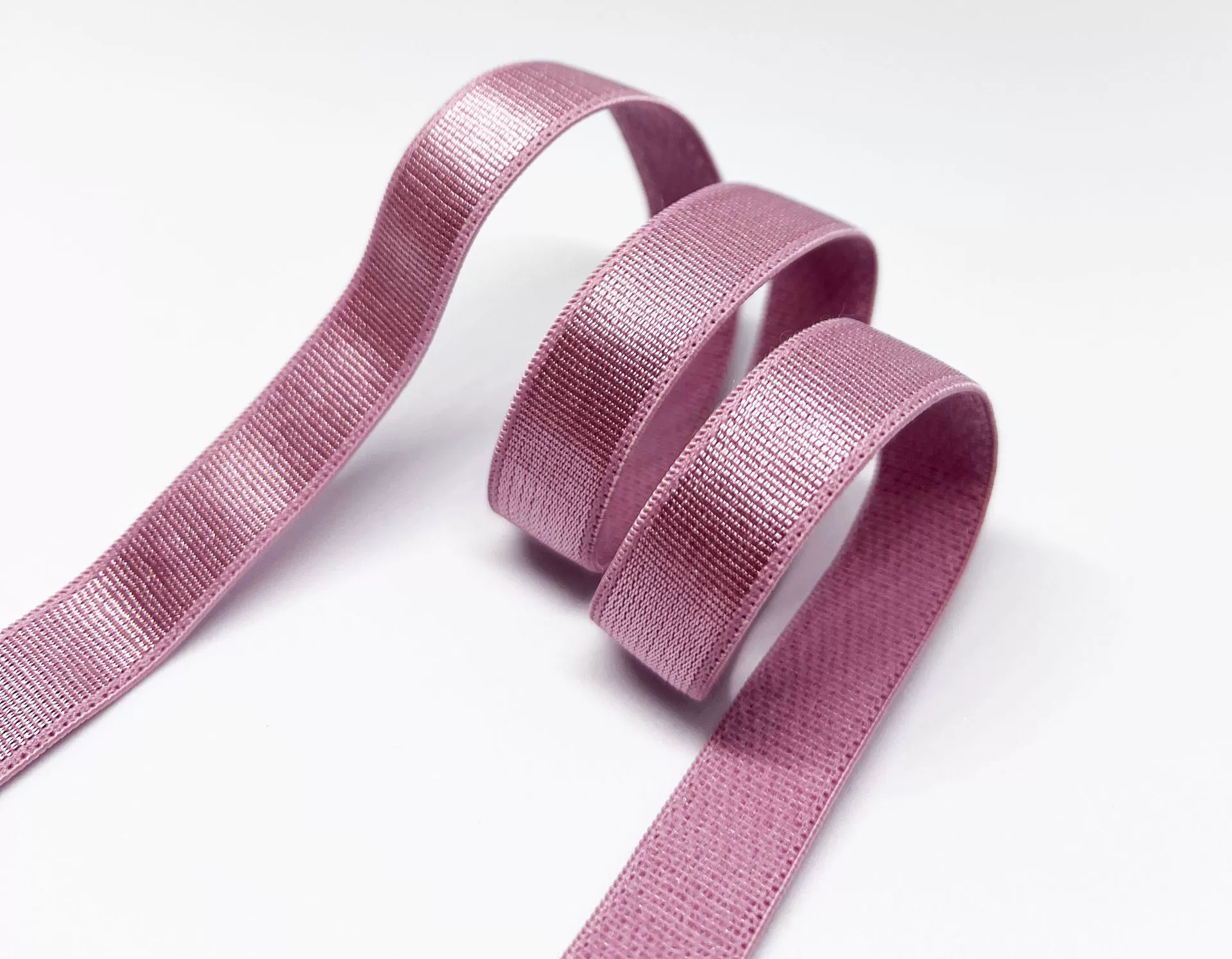 Glossy underwear, velvet straps, elastic bra, 8mm, 2.5mm, polyester, on elastic band