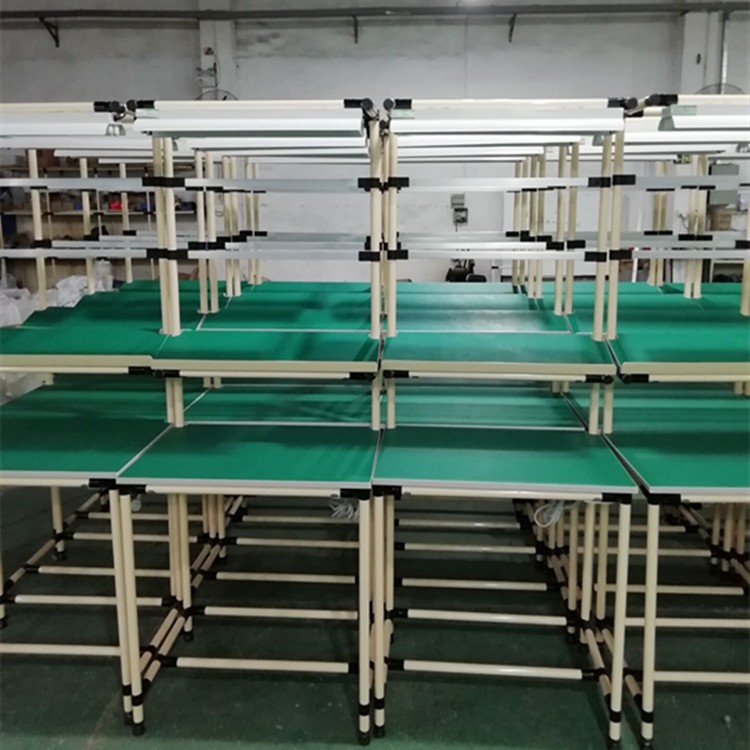 电子厂组装精益管工作台，装配精益工作台 QC检验工作台 厂家直销