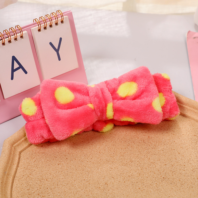 Arco banda de pelo al por mayor de las niñas de color sólido todo partido de maquillaje absorbente de sudor-limpieza lavado de cara correa de muñeca de franela banda de pelo