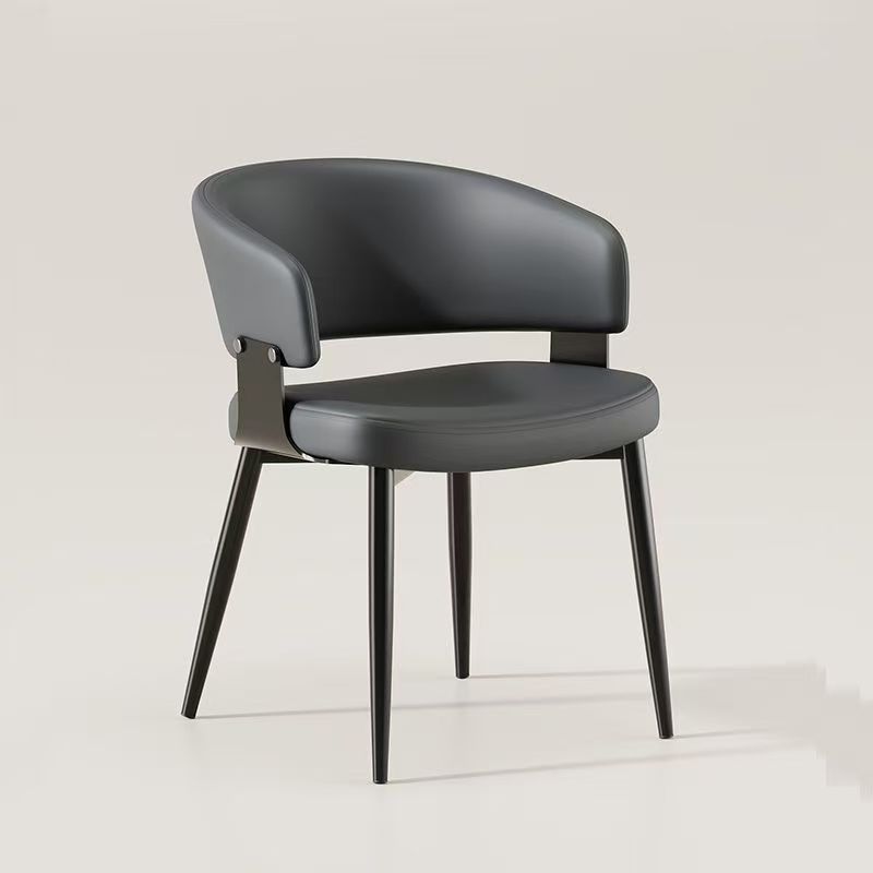 Mesa y silla de comedor minimalistas italianos 2025 nuevo estilo de lujo ligero de alto nivel sensación de respaldo casero taburetes de té silla de respaldo medieval