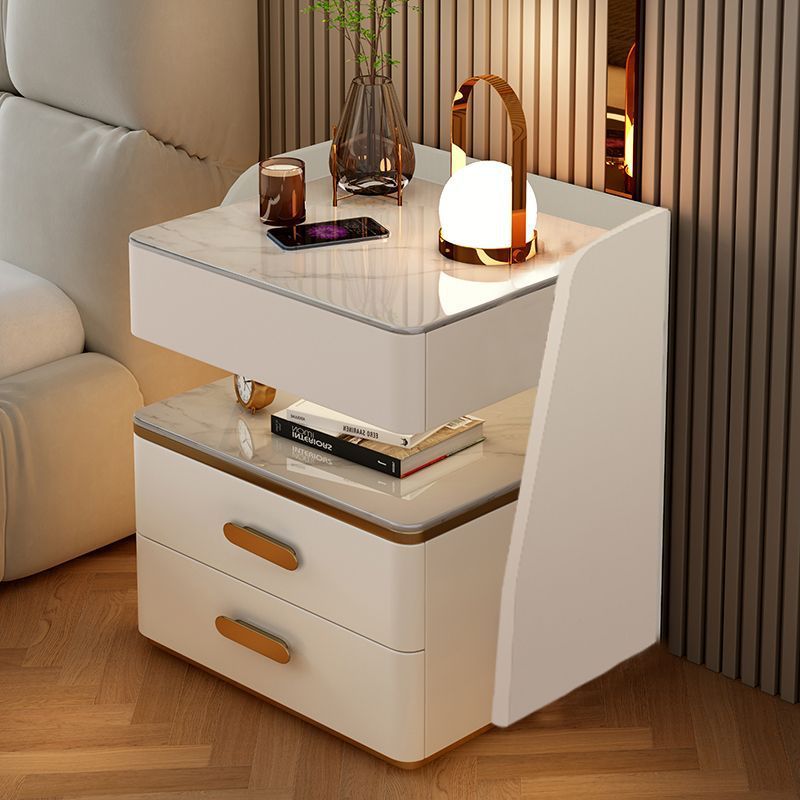 智能床头柜多功能无线充带保险柜轻奢高级简约卧室新款