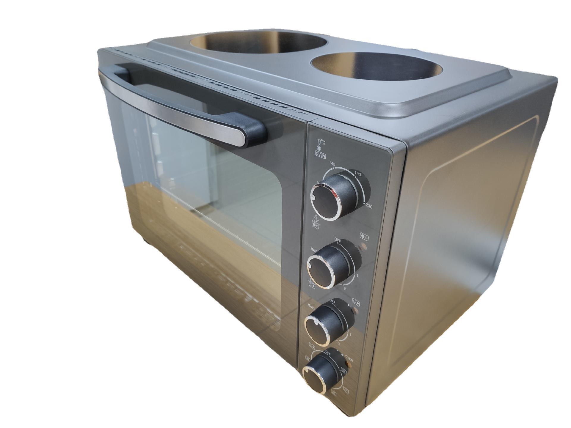 48 litros horno de doble cabeza de gran capacidad horno vertical multifuncional horno eléctrico doméstico fuente de fuerza de fábrica al por mayor fijación