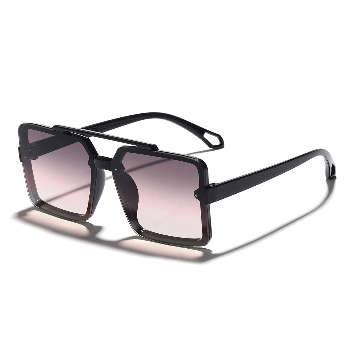 Gafas de sol personalizadas de doble haz ins estilo de gran marco cuadrado gafas de sol de las mujeres de moda lente de PC gafas de Ventas Directas transfronterizas 90946