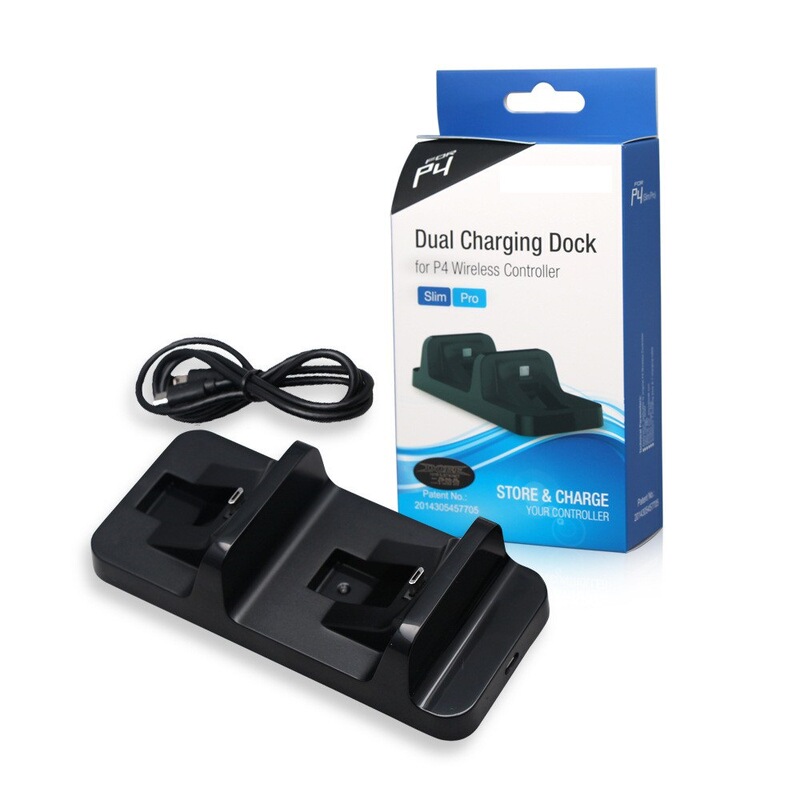 Ps4 Game Controller Dual Charging Dock, Compact and Portable Ps4 Controller Charging Base Ps4 Game Controller Dual Charging Dock, Compact and Portable Ps4 Controller Charging Base