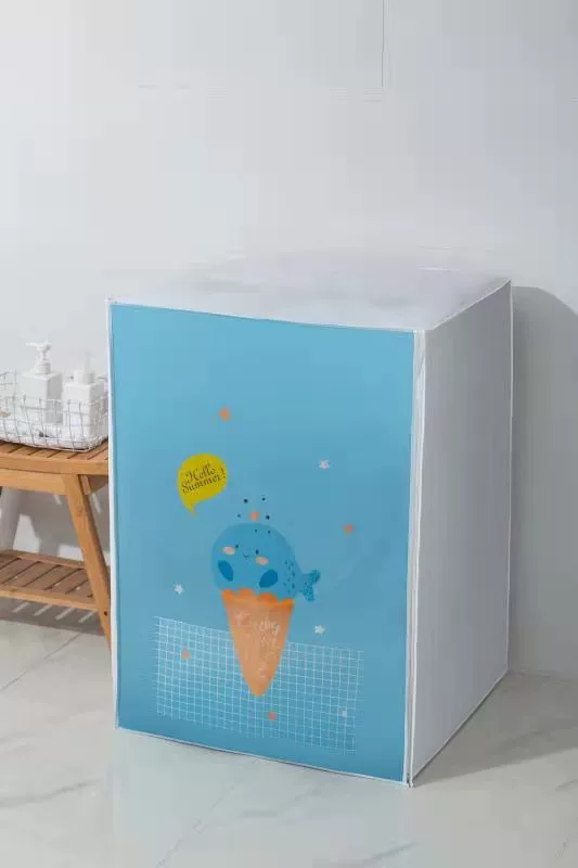 Waterproof drum for laundry, cartoon dust cover