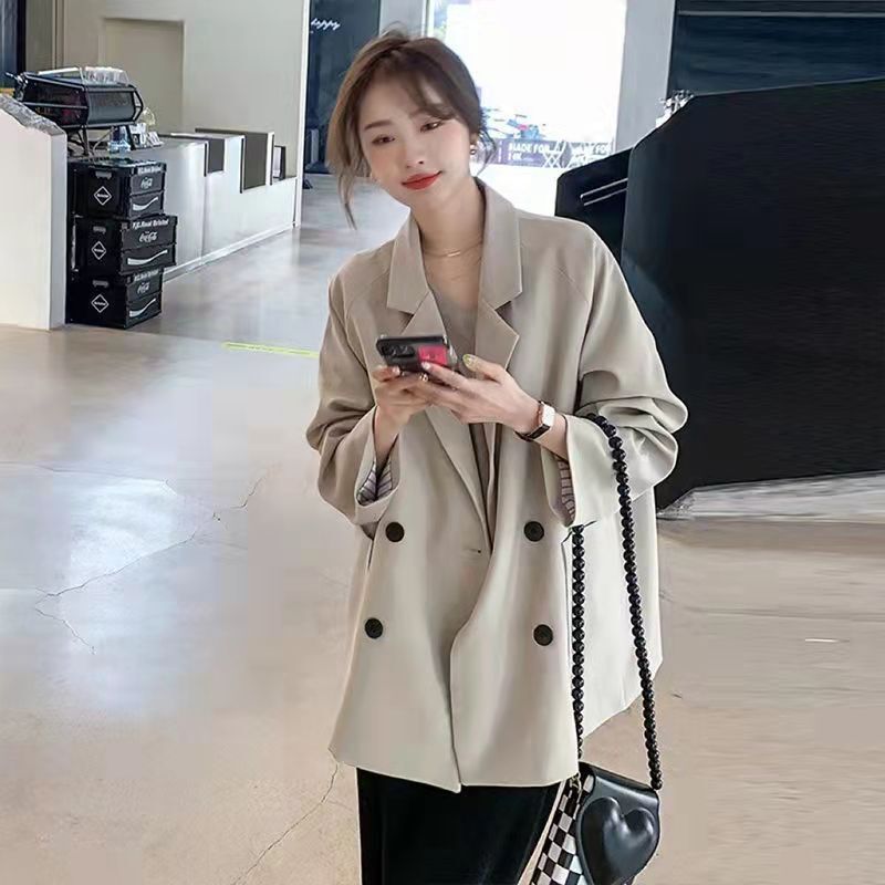黑色休闲西装外套春秋2025新款韩版西服小个子设计高级上衣|undefined