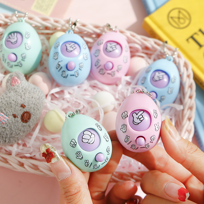 Tijeras Piedra de juguete de boxeo huevo TikTok mismo nuevo exótico niños y niñas de juguete puesto de regalo creativo en línea regalo rojo