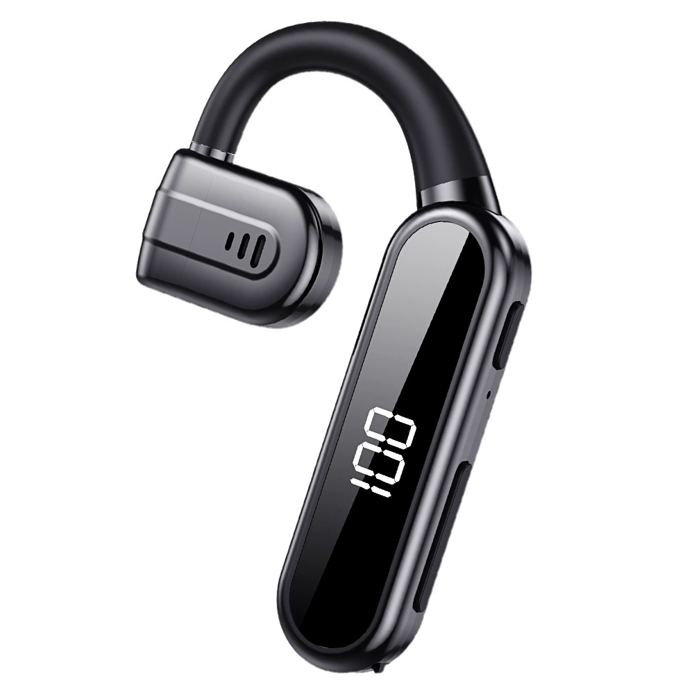 Air-conduction Bluetooth Headset V200 — single-ear rotating, Bluetooth 5.3, 30 h playtime, 3000 mAh case