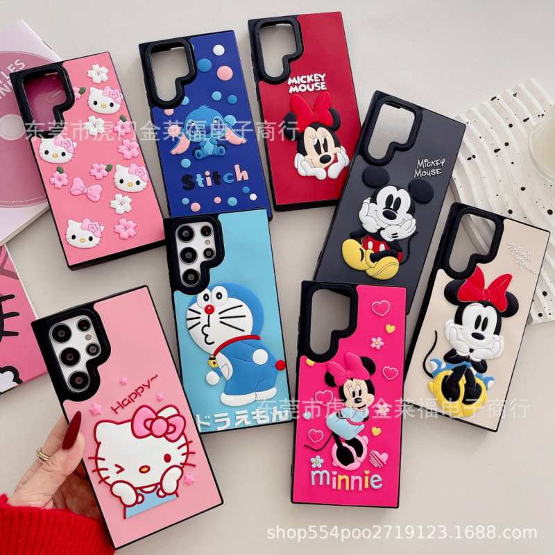 3D Stereo Silicone Sticker Phone Case with Car Logo Suitable for Samsung S24Ultras24 Protective Case S25Ultra S2 3D Stereo Silicone Sticker Phone Case with Car Logo Suitable for Samsung S24Ultras24 Protective Case S25Ultra S2