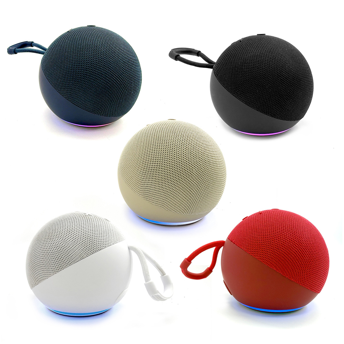 越境人気商品 アラックス Bluetoothスピーカー 重低音 高品質メッシュ 外貿仕様 RGBカラフル小型スピーカー