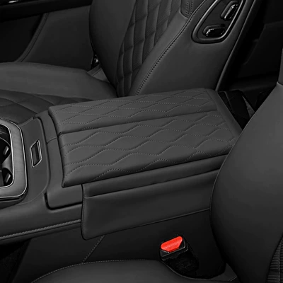 Armrest box pad Central Control Armrest Box Heightening - haopin-ht-gt-black