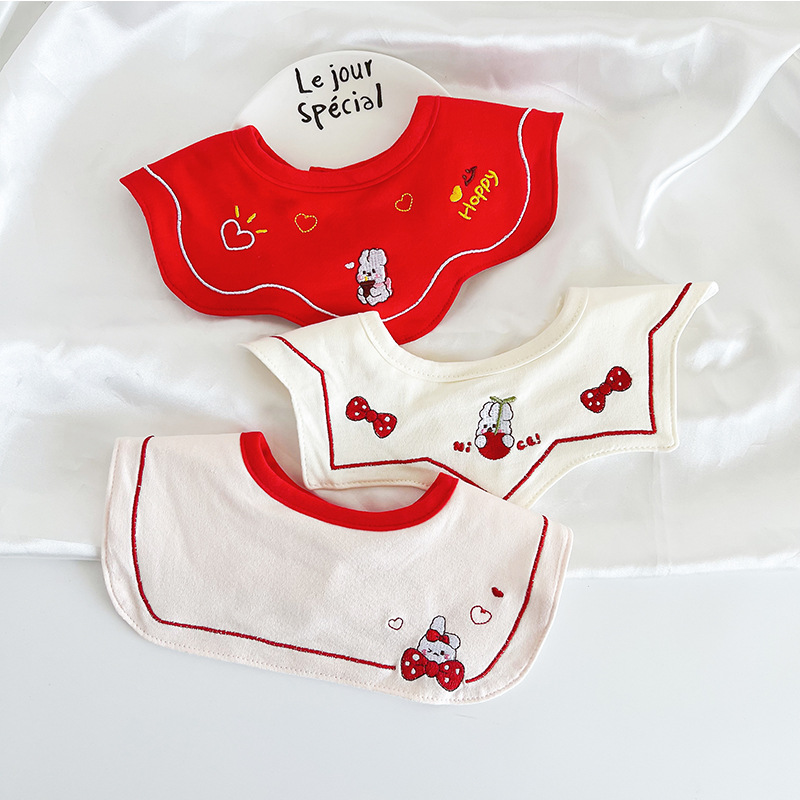 红底爱心兔组合