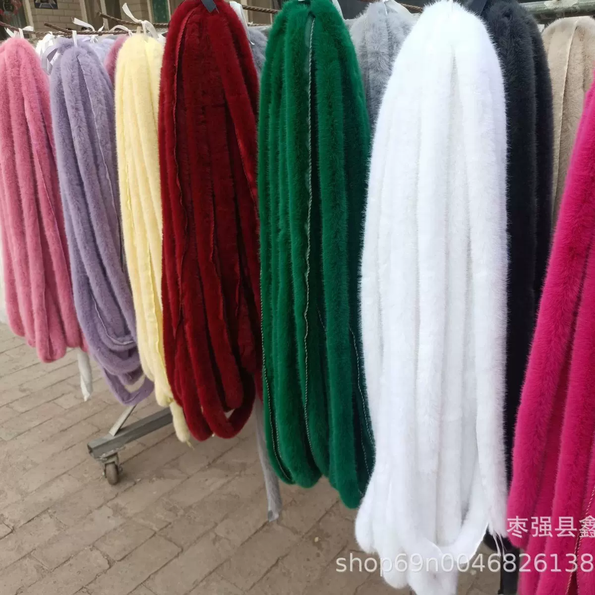 厂家定制白色毛条仿毛条水貂条人造毛条假毛条汉服帽条服装辅料