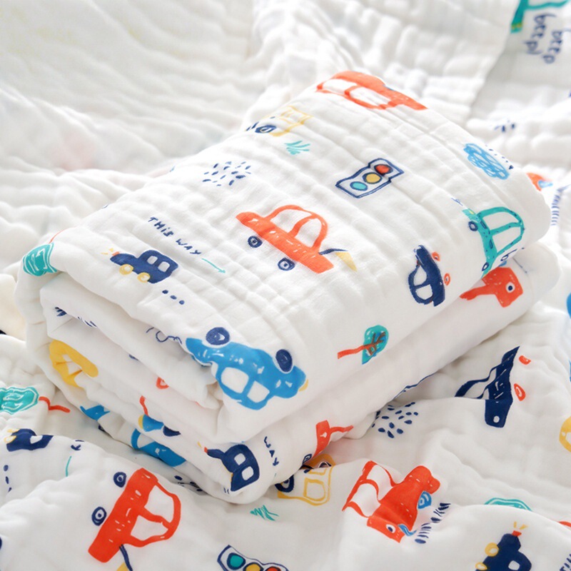 High-Density Gauze Baby Bath Towel Pure Cotton Four-Layer Newborn Children's Towel Quilt Newborn Baby Bath Towel Pure Cotton