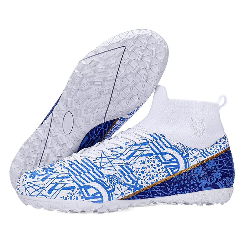 23 cross-border de alta zapatos de fútbol de uñas largas de uñas rotas competencia zapatos de entrenamiento hombres y mujeres zapatos de fútbol para adultos