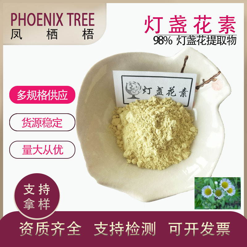 100g/袋厂家现货灯盏花粉CAS116122-36-2灯盏花提取物灯盏花素98%
