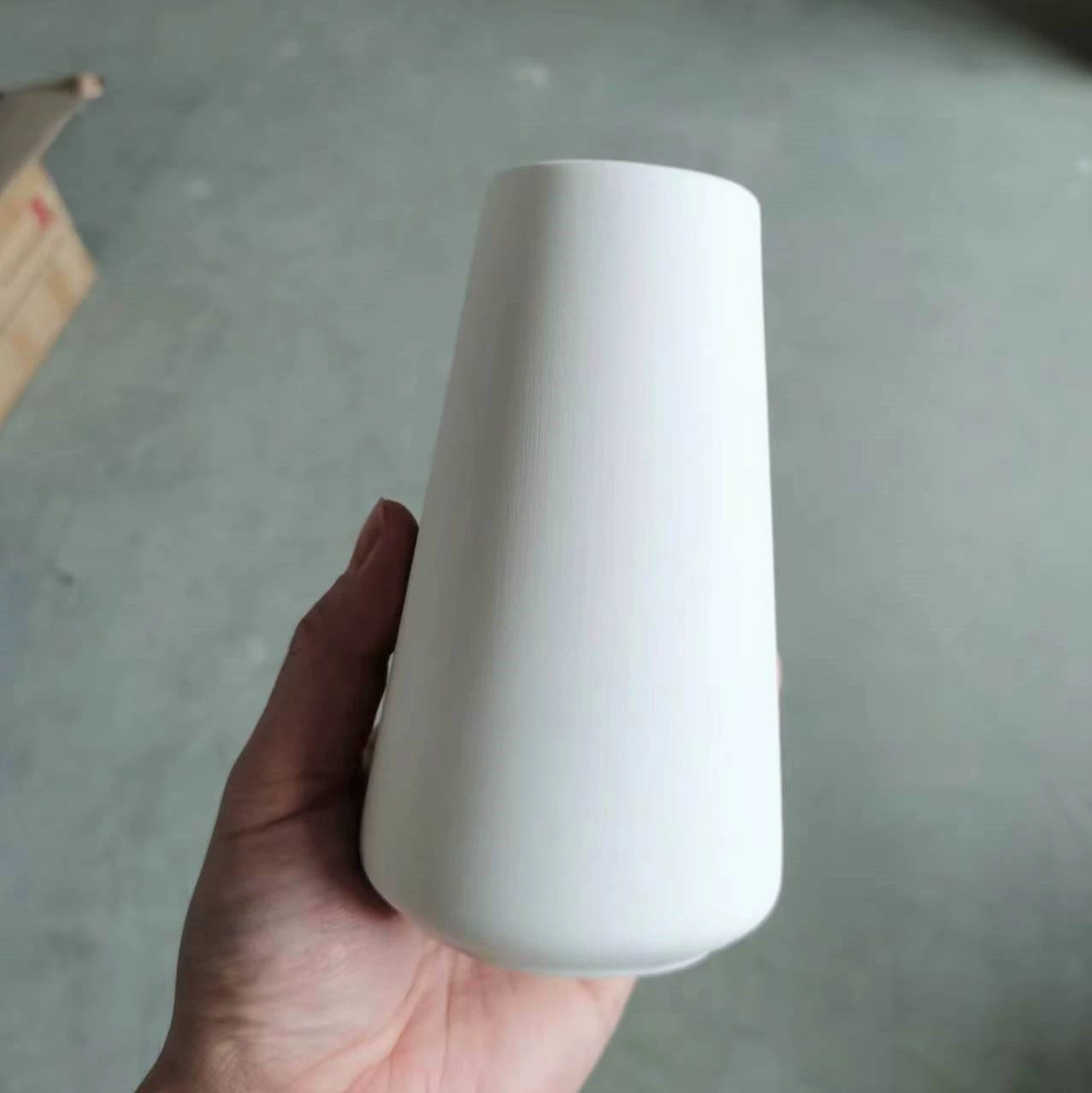 Обычная сожженная керамическая ваза Простая белая ваза для эмбрионов Сушеная ваза Скандинавский стиль ins Сухие Цветочные украшения Творческий дом