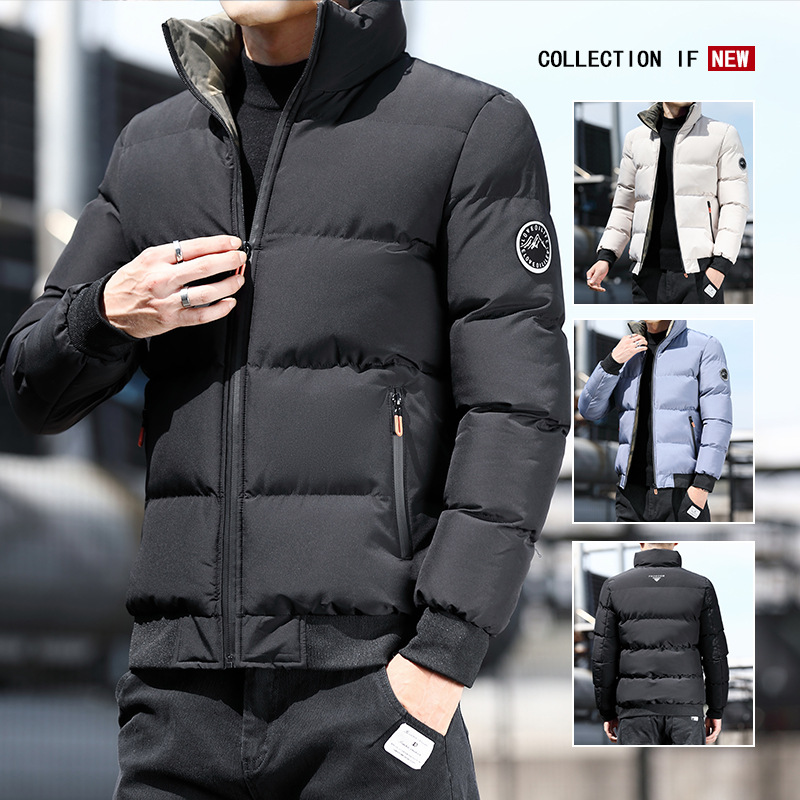 2026 New Autumn/Winter Short Cotton Jacket for Men, Thickened Windproof Coat, Versatile Commuting Outerwear, In-Stock Wholesale