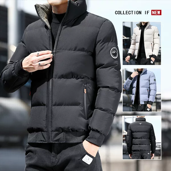 2026 New Autumn/Winter Short Cotton Jacket for Men, Thickened Windproof Coat, Versatile Commuting Outerwear, In-Stock Wholesale