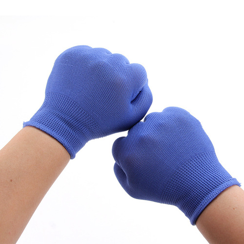 Labor protection gloves nylon non-slip gloves driver driving and handling dispensing thin 13-pin dispensing work gloves for men and women