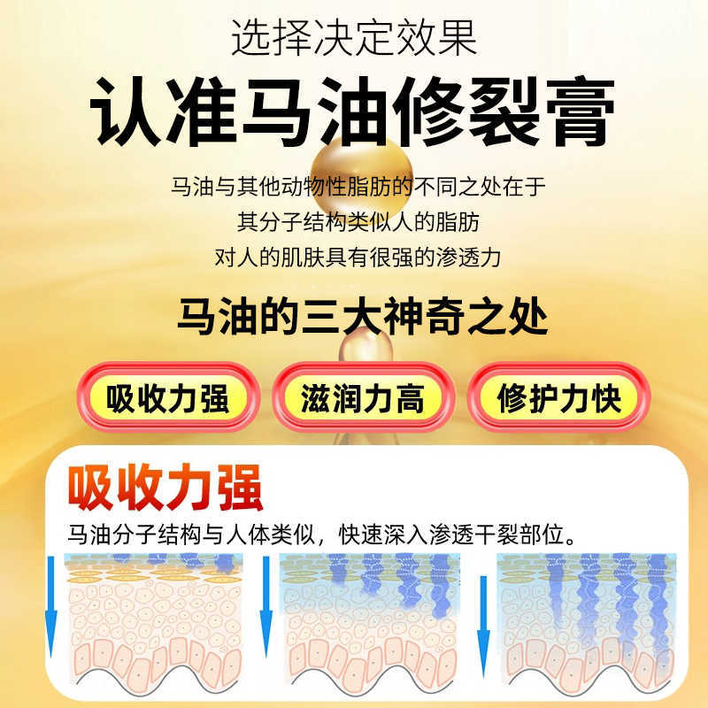 马油皲裂膏手足冻疮干裂膏滋润皮肤修护手霜脚裂足跟裂膏马油膏|undefined