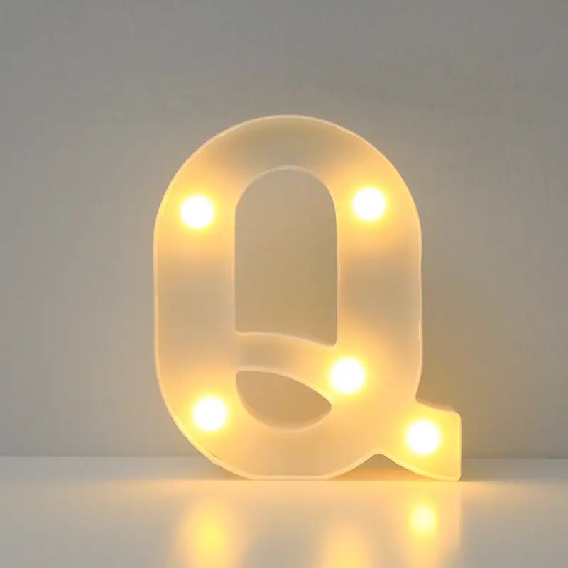 Amazon (16cm) LED blanco inglés número de letras lámpara de cumpleaños propuesta de matrimonio atmósfera lámpara LED lámpara decorativa