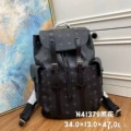 Black floral backpack