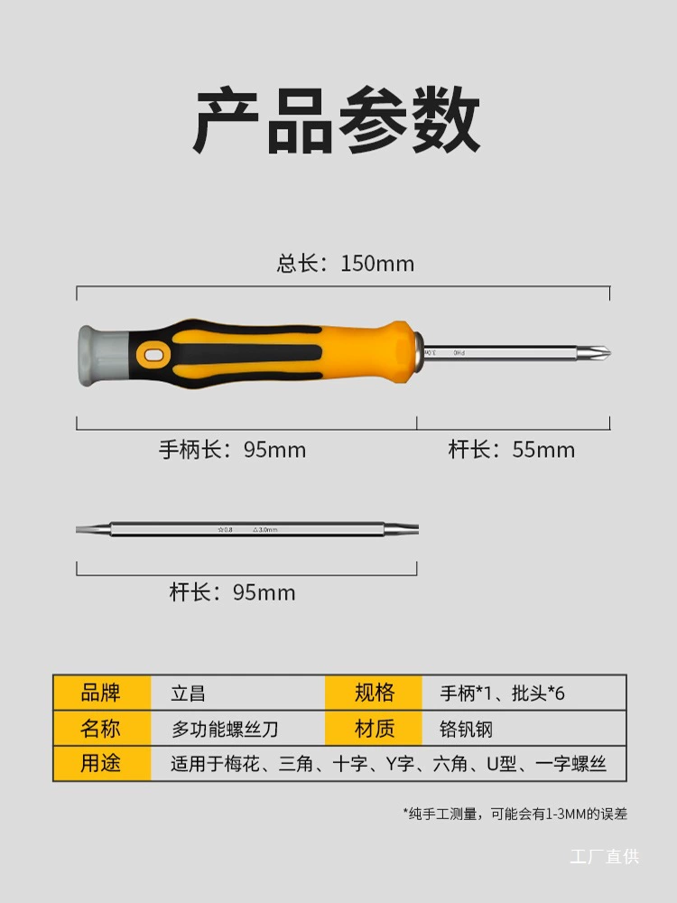 Screwdriver, universal set