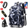 new pattern Thermal transfer pupil Grade four hundred fifty-six Middle and high school Campus schoolbag Young men travel Shark Backpack