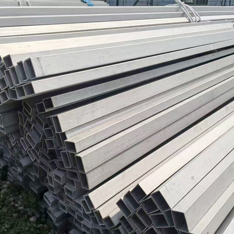 304不锈钢工业方管扁管矩形管厚管可切201不锈钢方管拉丝管