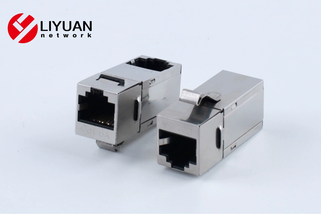 Прямой модуль 90 градусов Категория 6e через экранирующий модуль Модуль разъема локтевой карты