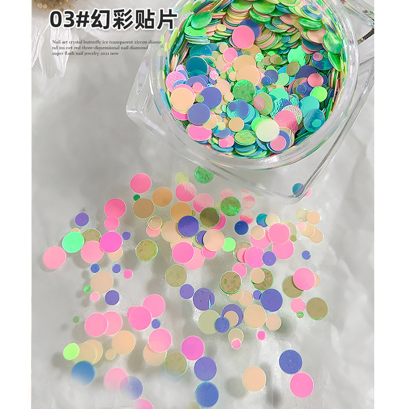 hueco fantasía de color de corazón de桃 sequinilla de manicura amor parche hecho a mano goteo relleno de material superbrillo accesorios caja