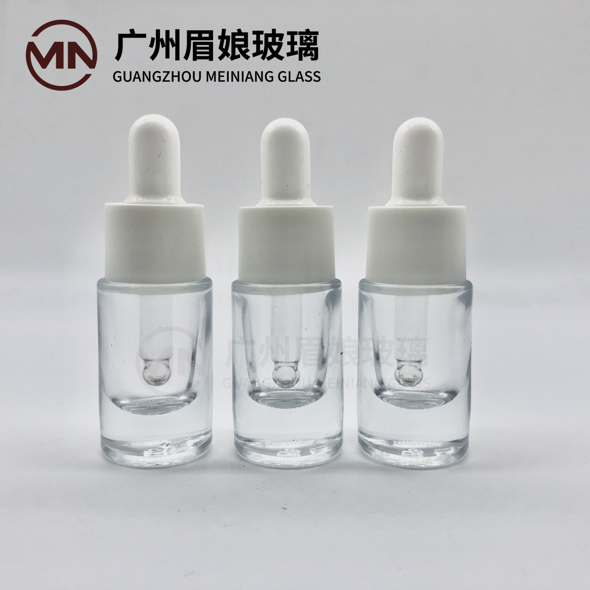 现货直销10ml精华液瓶厚底瓶直圆瓶小样分装瓶旅行便携装